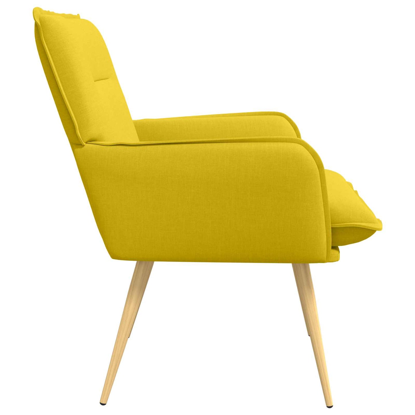 Poltrona Giallo Chiaro Tessuto | homemem39