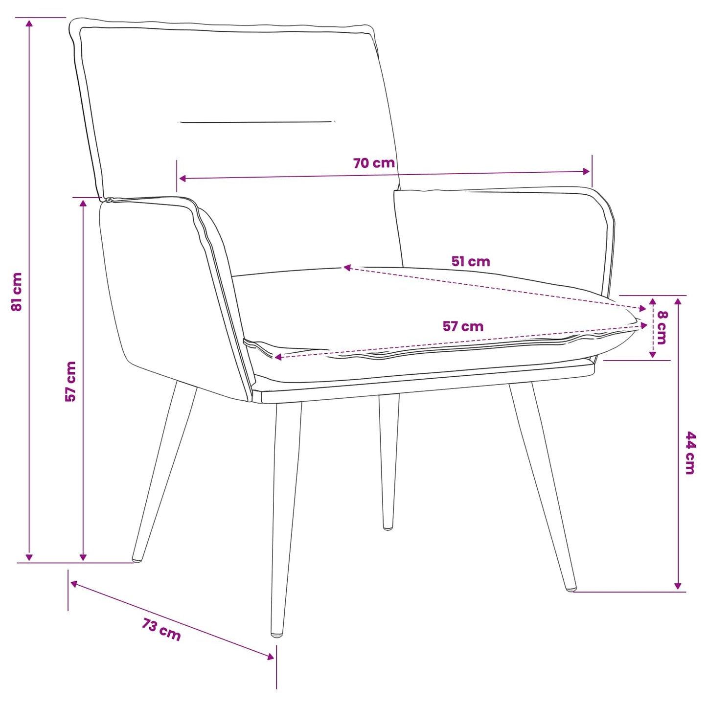 Poltrona Rosa Tessuto | homemem39