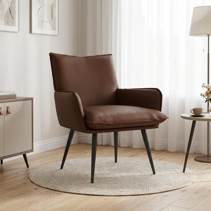 Poltrona Marrone Similpelle | homemem39