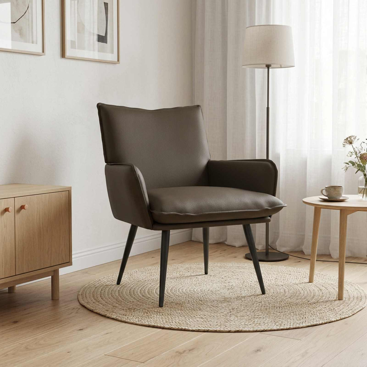 Poltrona Grigio Similpelle | homemem39