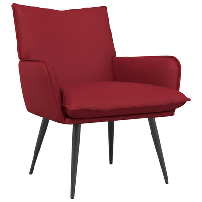 Poltrona Rosso Vino Similpelle | homemem39