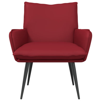 Poltrona Rosso Vino Similpelle | homemem39