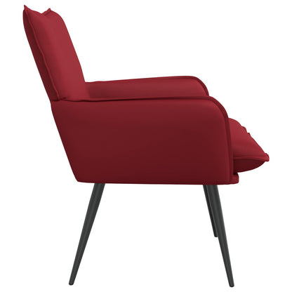 Poltrona Rosso Vino Similpelle | homemem39