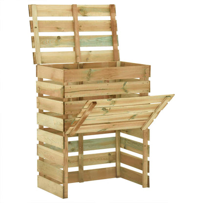 Compostiera da giardino a listelli 2 pcs Verde