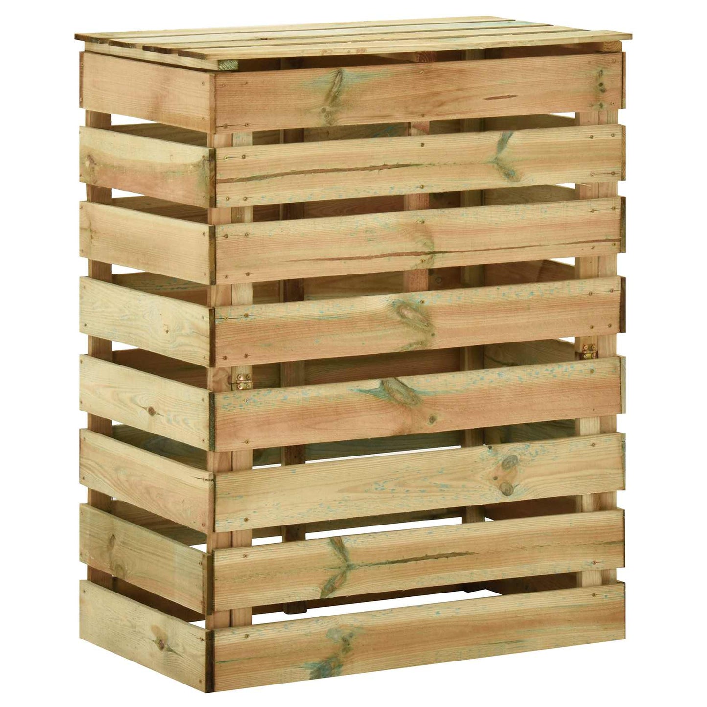 Compostiera da giardino a listelli 2 pcs Verde