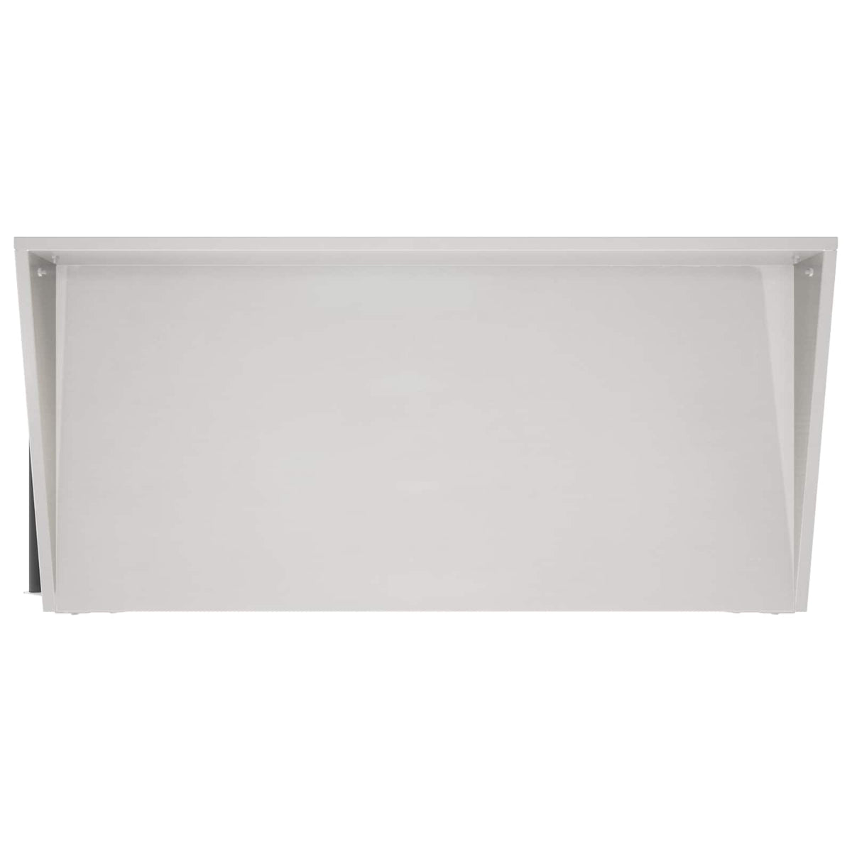 Tavolo da Vaso con Ruote 96 x 50 x 89 cm Acciaio Inox Argento