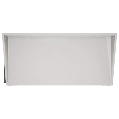 Tavolo da Vaso con Ruote 96 x 50 x 89 cm Acciaio Inox Argento