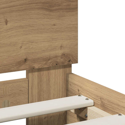 Struttura del letto Rovere Artigianale 140 x 190 cm | homemem39