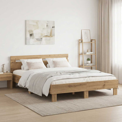 Struttura del letto Rovere Artigianale 140 x 190 cm | homemem39