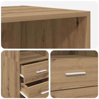 Libreria Rovere artigianale 30 x 42.4 x 185.2 cm