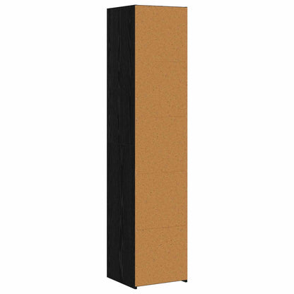 Credenza Rovere Nero 40 x 41 x 185 cm Legno ingegnerizzato - homemem39
