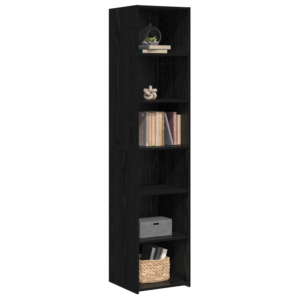 Credenza Rovere Nero 40 x 41 x 185 cm Legno ingegnerizzato - homemem39