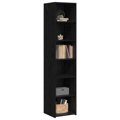 Credenza Rovere Nero 40 x 41 x 185 cm Legno ingegnerizzato - homemem39