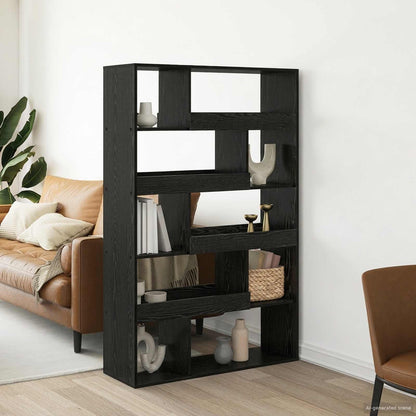 Scaffale per Libri Rovere nero 100 x 33 x 156,5 cm | homemem39