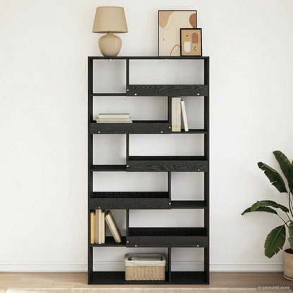 Scaffale per Libri Rovere nero 100 x 33 x 156,5 cm | homemem39