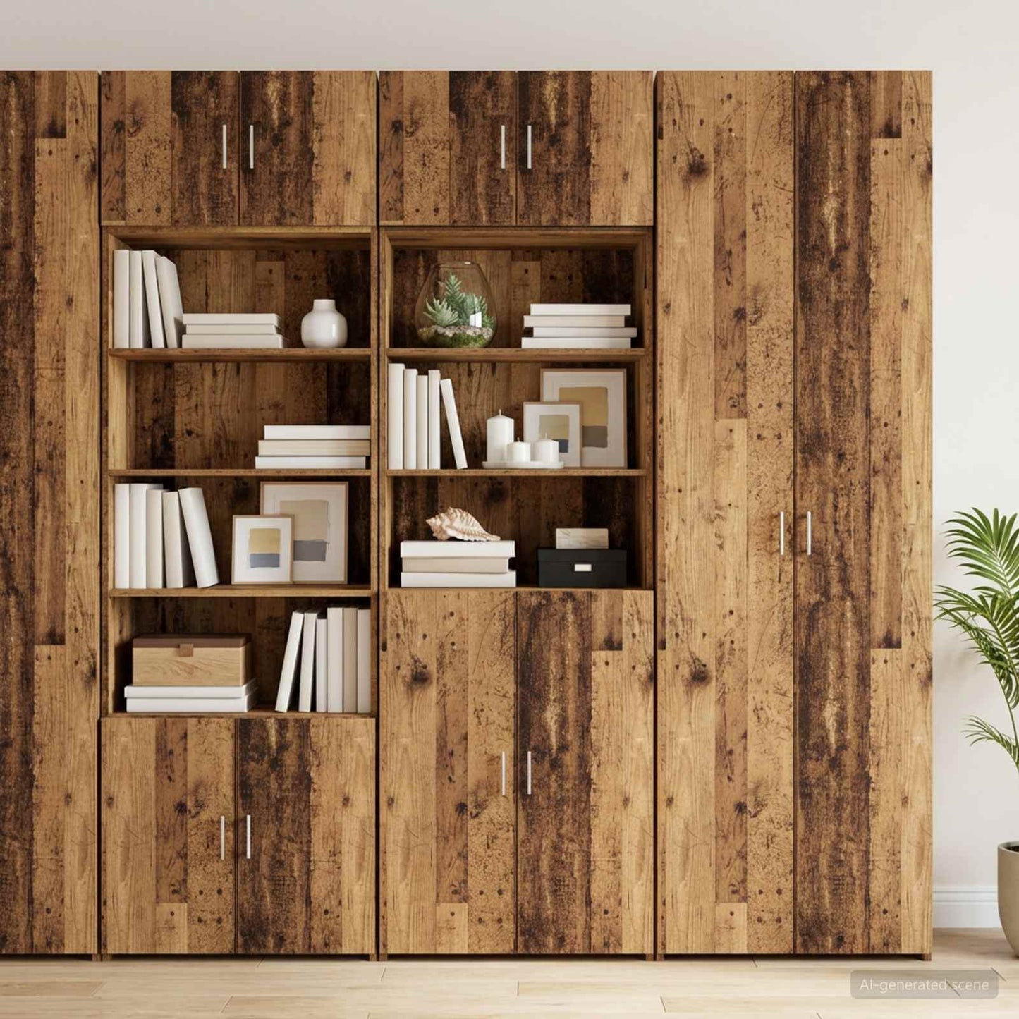 Armadio per la conservazione con ripiani Legno antico | homemem39