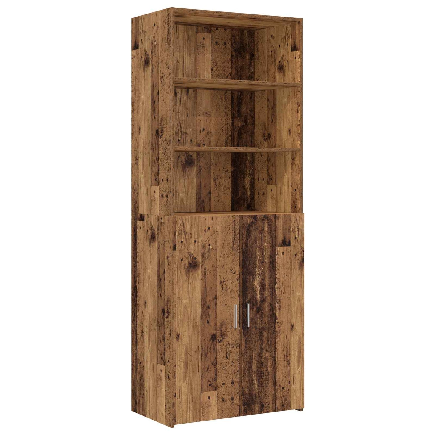 Armadio per la conservazione con ripiani Legno antico