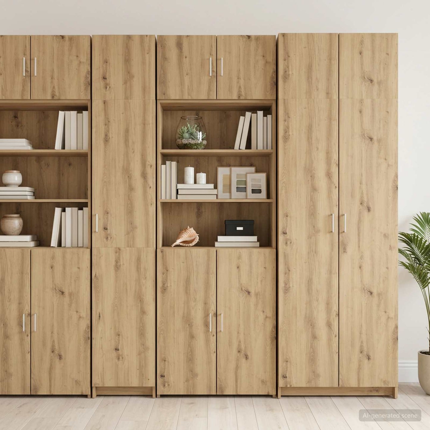 Armadio per la conservazione con ripiani Rovere Artigianale | homemem39