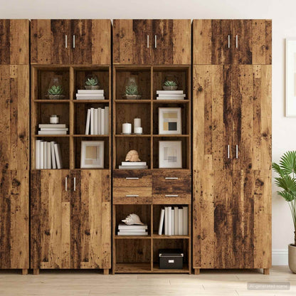 Armadio per la conservazione con ripiani Legno antico | homemem39