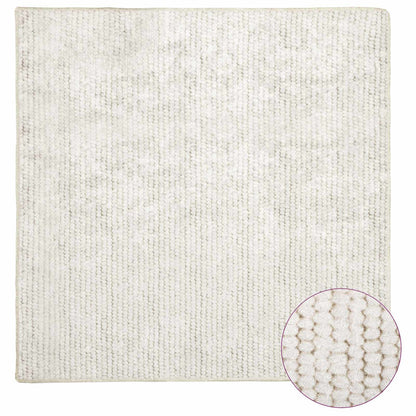Tappeto Crema 100 x 100 cm 100% Poliestere 3 mm Lavabile | homemem39