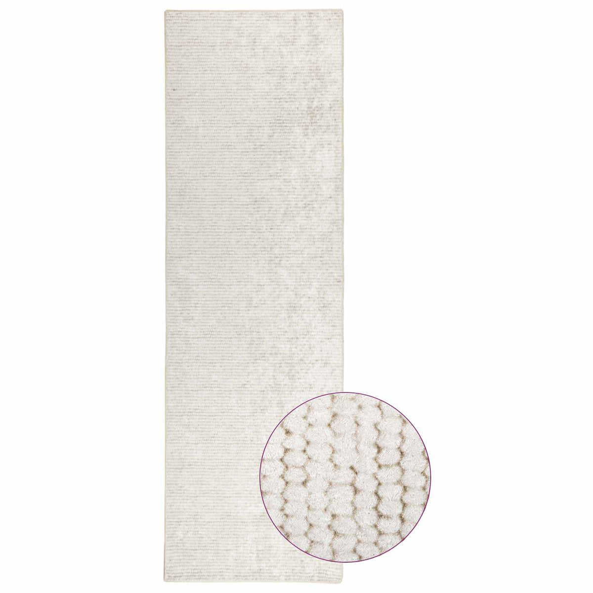 Tappeto Crema 100 x 150 cm 100% Poliestere 3 mm Lavabile | homemem39