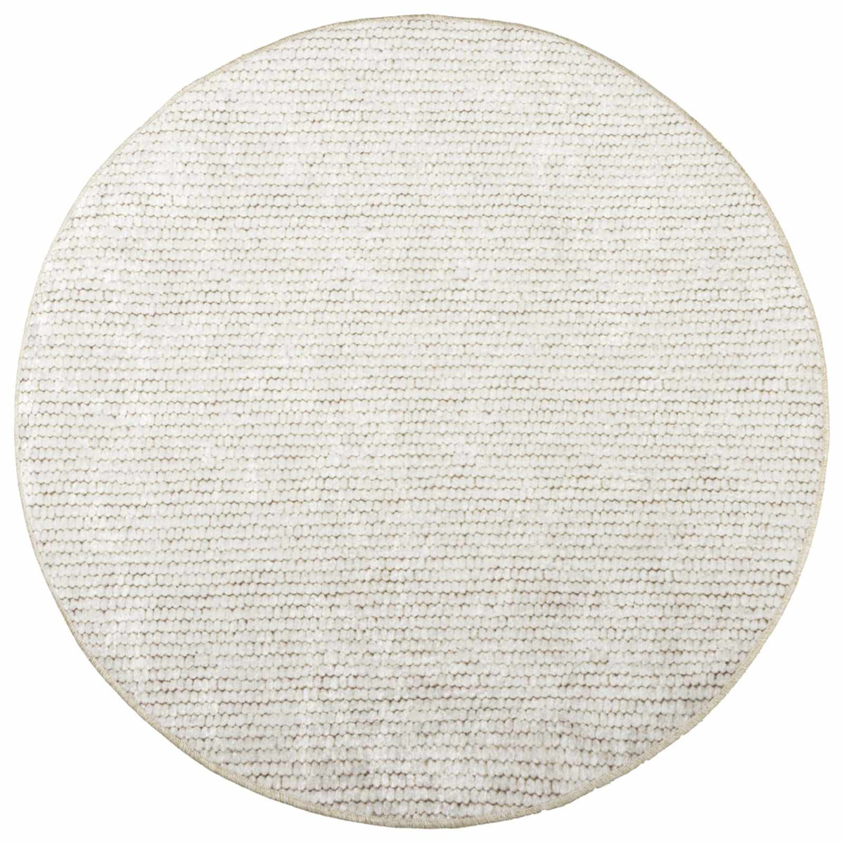 Tappeto Crema Ø 120 cm 100% Poliestere 3 mm Lavabile | homemem39