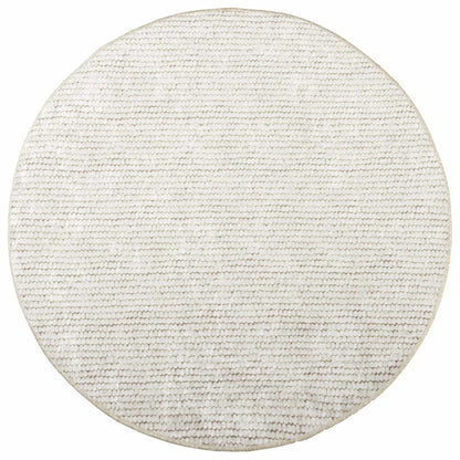Tappeto Crema Ø 120 cm 100% Poliestere 3 mm Lavabile | homemem39