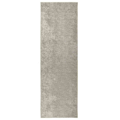 Tappeto Beige 80 x 250 cm 100% Poliestere 3 mm Lavabile