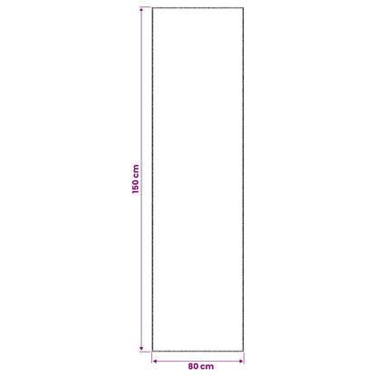 Tappeto Grigio 80 x 150 cm 100% Poliestere 3 mm Lavabile | homemem39