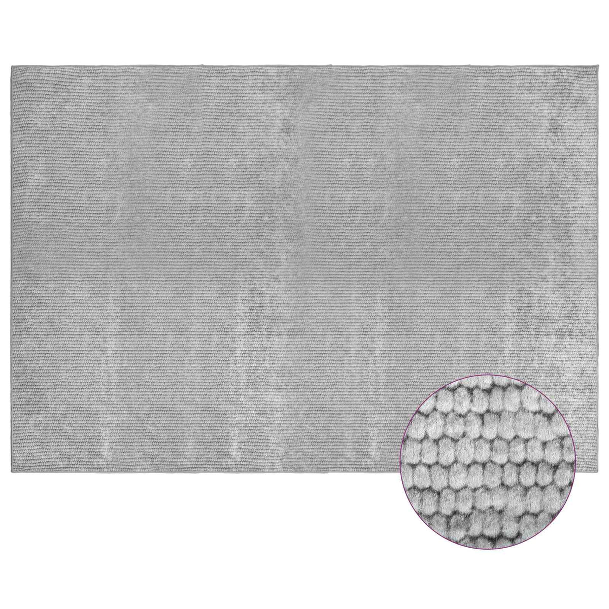 Tappeto Grigio 120 x 180 cm 100% Poliestere 3 mm Lavabile | homemem39