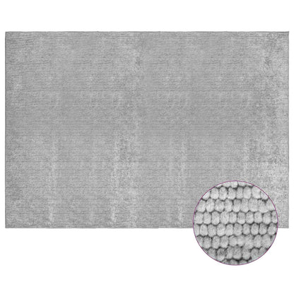 Tappeto Grigio 190 x 300 cm 100% Poliestere 3 mm Lavabile