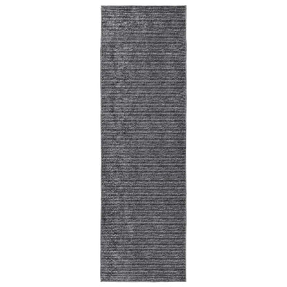 Tappeto Antracite 80 x 250 cm 100% Poliestere 3 mm Lavabile