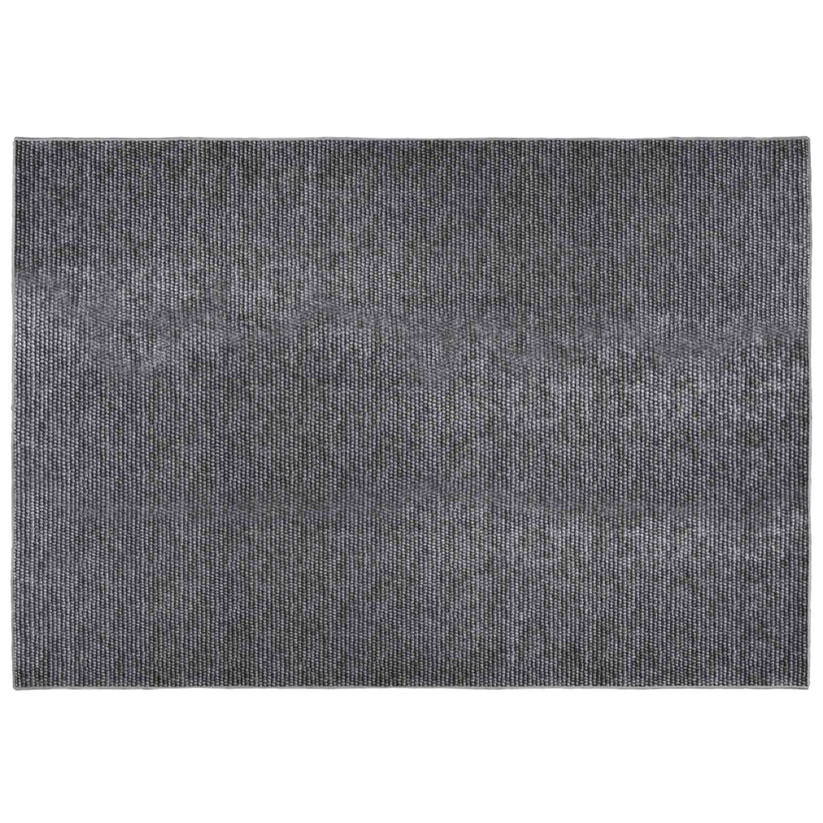 Tappeto Antracite 190 x 300 cm 100% Poliestere 3 mm Lavabile