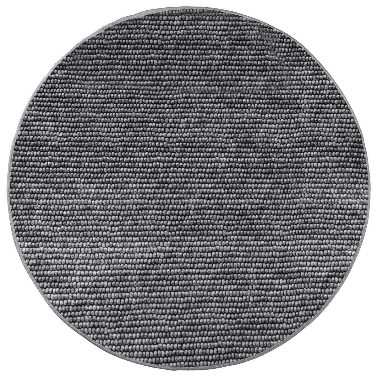 Tappeto Antracite Ø 120 cm 100% Poliestere 3 mm Lavabile | homemem39