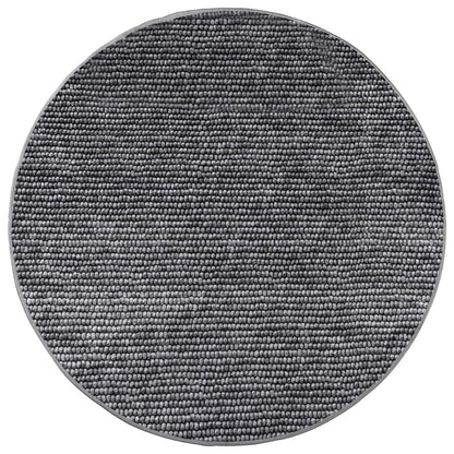 Tappeto Antracite Ø 120 cm 100% Poliestere 3 mm Lavabile | homemem39