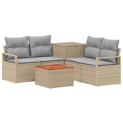 Set di divani 6 pz Beige e Grigio Chiaro | homemem39