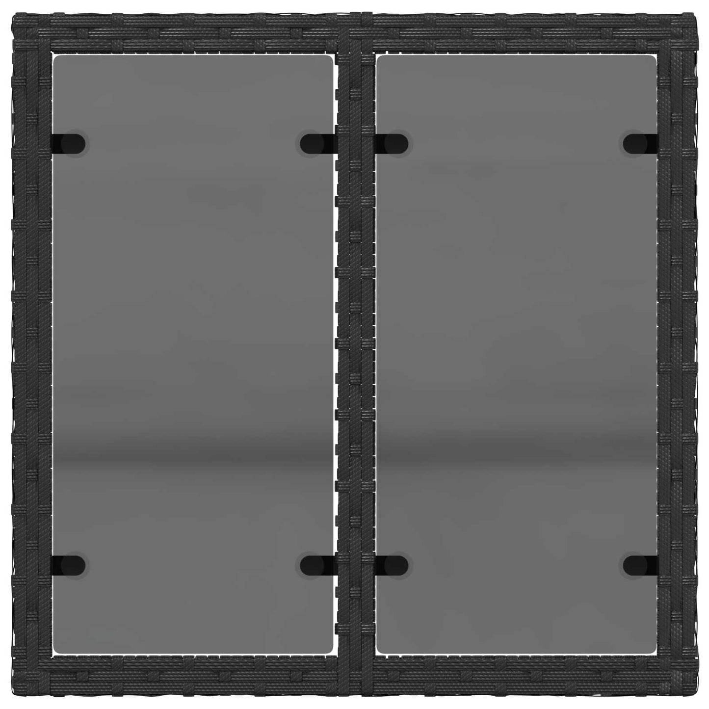 Set di divani 6 pz Nero e Bianco Crema | homemem39