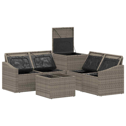 Set di divani 6 pz Grigio e Grigio Scuro | homemem39