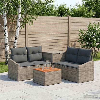 Set di divani 6 pz Grigio e Grigio Scuro | homemem39