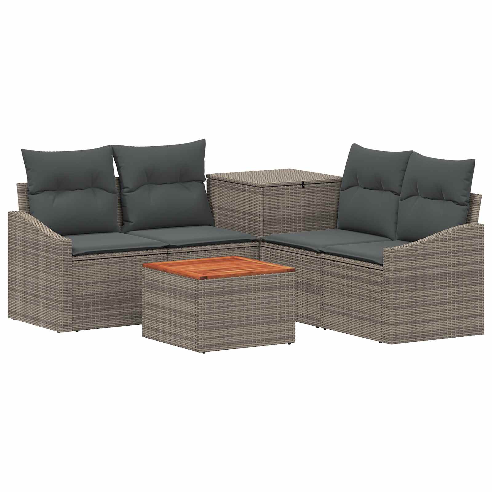 Set di divani 6 pz Grigio e Grigio Scuro | homemem39