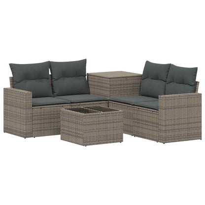 Set di divani 6 pz Grigio e Grigio Scuro | homemem39