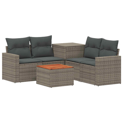 Set di divani 6 pz Grigio e Grigio Scuro | homemem39