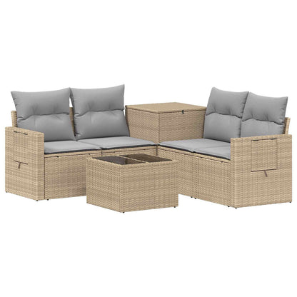 Set di divani 6 pz Beige e Grigio Chiaro | homemem39