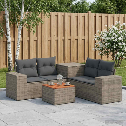 Set di divani 6 pz Grigio e Grigio Scuro | homemem39