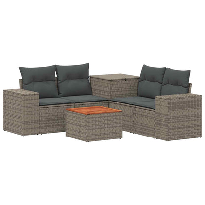 Set di divani 6 pz Grigio e Grigio Scuro | homemem39