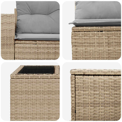 Set di divani 6 pz Beige e Grigio Chiaro | homemem39