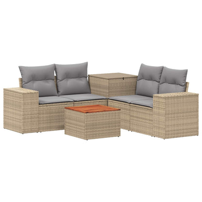 Set di divani 6 pz Beige e Grigio Chiaro | homemem39