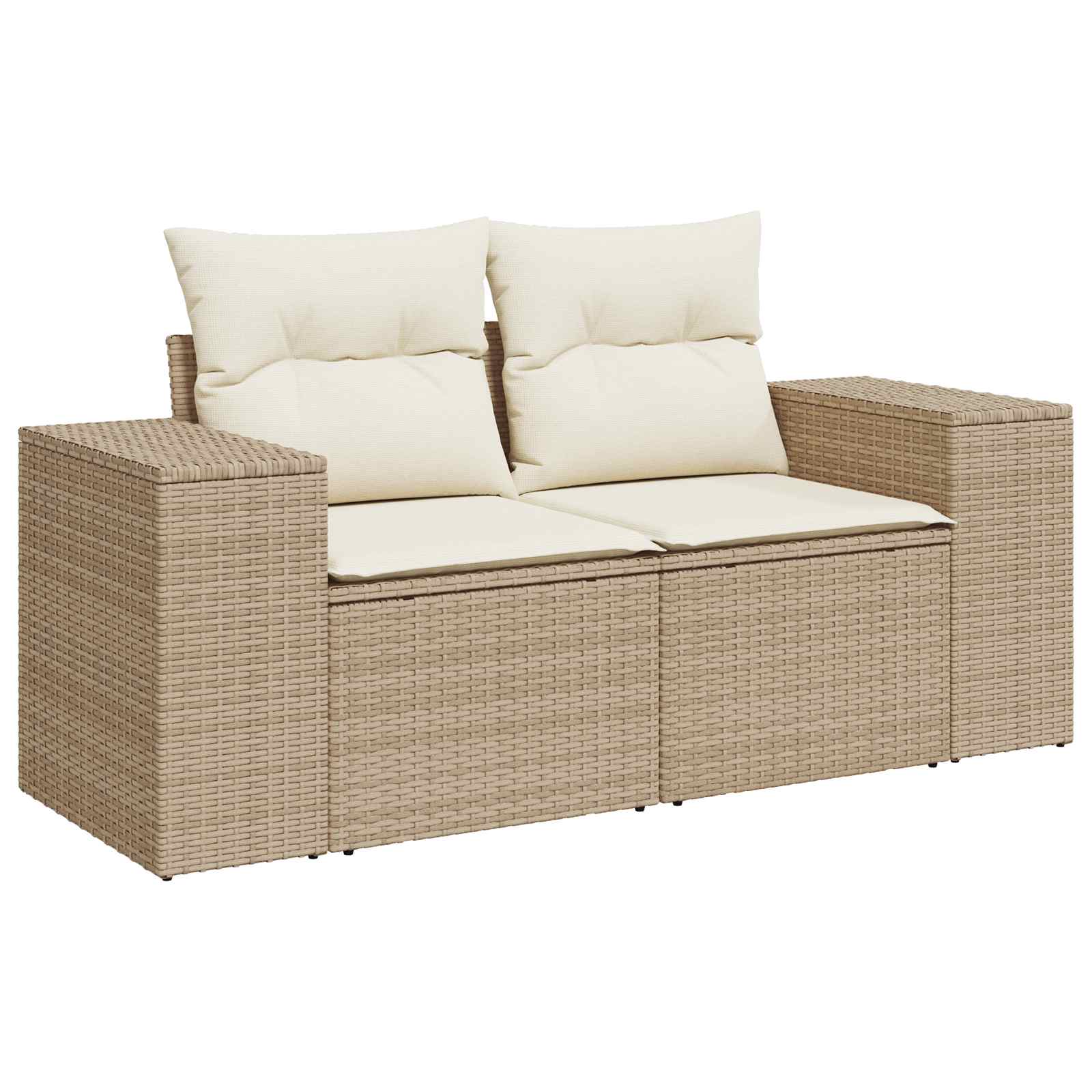 Set di divani 6 pz Beige e Bianco Crema | homemem39
