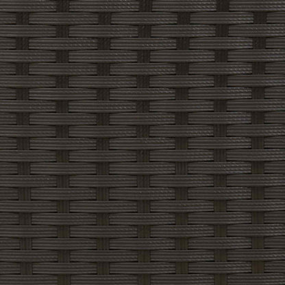 Set di divani 6 pz Nero e Blu Rattan sintetico e Acciaio | homemem39