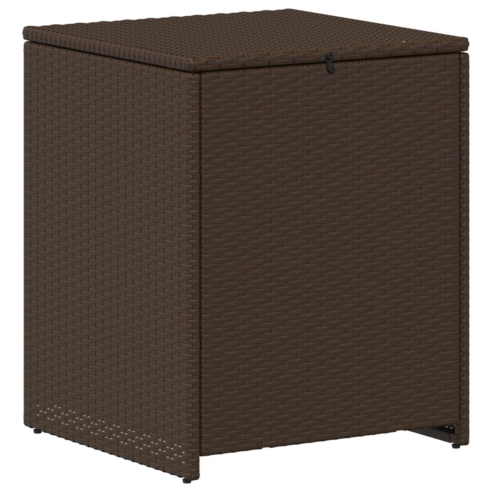 Set di divani 5 pz Marrone e Rosso Rattan sintetico e Acciaio | homemem39